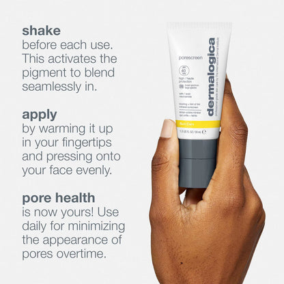 Porescreen mineral sunscreen spf40